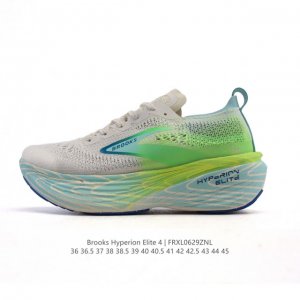 新品公司级 独家新款 布鲁克斯 Brooks 龙卷风Hyperion Elite 4Pb碳板跑鞋 老爹鞋 厚底增高缓震慢跑鞋，Brooks Hyperion E