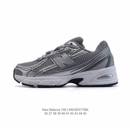 200 【公司级】New Balance Mr740 Nb新百伦系列复古老爹风休闲运动慢跑鞋。采用轻质牛剖革拼接透气网眼衬垫织物鞋面材质 T-Beam大底提供足