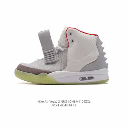 耐克 坎耶 维斯特联名，超级限定 专供外贸出口订单货 Kanye West x Nike Air Yeezy II NRG 椰子二代中帮纪念球鞋 中帮篮球靴子 - 点击图像关闭