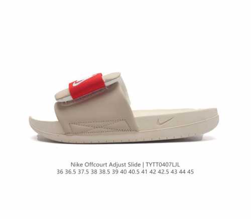 耐克 Nike Offcourt Adjust Slide 男女子拖鞋缓震 夏季 魔术贴 沙滩运动防水凉拖鞋 类型：男女鞋 尺码：36-45含半码 编码：Tyt