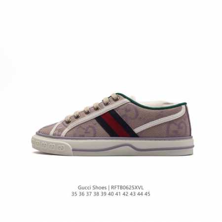 gucci 古奇 小白鞋 古驰奢侈品男女运动鞋休闲鞋子 经典耐穿复古感满满的gucci满印板鞋 生胶底 经典爆款。经典款的鞋子是最适合用来搭配的，不管是出街还是 - 点击图像关闭