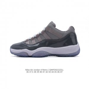 耐克乔丹11代 Nike Air Jordan 11 Retro 低帮复刻男女士运动鞋 Aj11代经典设计，深受球员与球迷喜爱。Jordan 乔丹 采用漆皮牛培