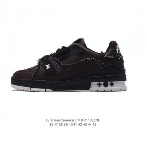 公司级 路易威登 Louis Vuitton Lv路易威登板鞋 时尚运动鞋 潮厚底增高鞋 。舒适防滑底和百搭性霸屏整个时尚娱乐圈，细节调整完美主义！采用热成像鞋