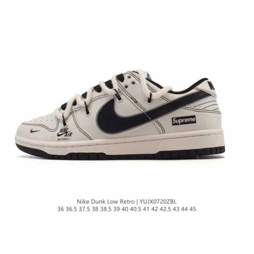 耐克Nike Dunk Low 板鞋 Sb系列经典百搭休闲运动板鞋 解构绑带 双鞋带，加厚鞋舌的填充，使舒适性大大提升，同时也更方便穿脱中底部分则加入了脚感柔软