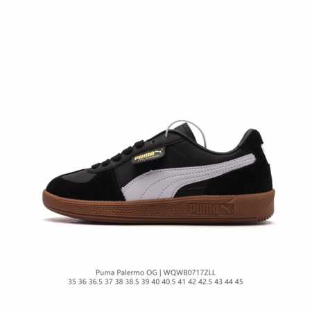 彪马puma Palermo Og 防滑耐磨低帮德训板鞋 男女运动鞋，Army Trainer Og休闲鞋沿用德训鞋经典外观 鞋身和鞋舌分别添加了品牌标志性 L - 点击图像关闭