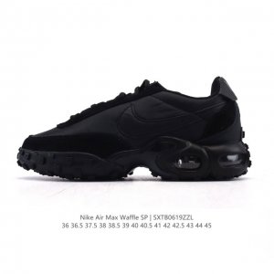 耐克 Nike Air Max Waffle Sp Action Green 休闲跑步鞋 气垫缓震运动鞋华夫饼Sp发售！Fv6946-301这款鞋款融合了Air