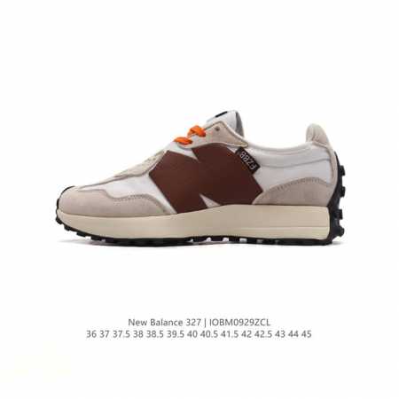真标 Nb 新百伦 New Balance 327系列复古休闲运动慢跑鞋时尚女运动鞋 以更纯粹的复古风格设计打造的全新造型 侧身还以解构设计，将 N 字标志以做 - 点击图像关闭