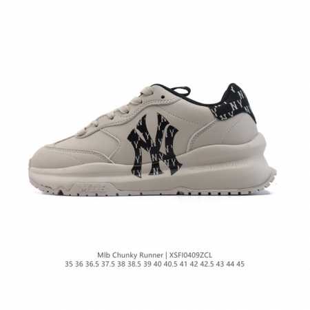 全新2025年新款，Ny美国榄球洋基队New York Yankees X Mlb Chunky Runner Liner 莱纳系列低帮厚底老爹风透气舒适皮面休 - 点击图像关闭