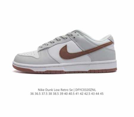 耐克 Nike Dunk Low Retro 运动板鞋 作为 80 年代经典篮球鞋款 起初专为硬木球场打造 后来成为席卷街头的时尚标杆 现以经典细节和复古篮球风 - 点击图像关闭