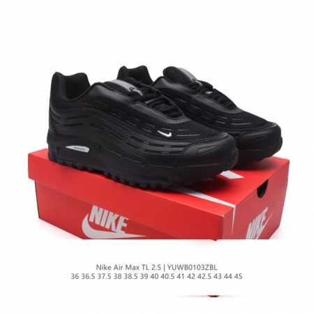 公司级 Nike耐克男女鞋2024冬款 Cdg X Nike Air Max Tl 2.5 联名款复古风跑鞋 缓震运动鞋 侃爷亲穿同款！鞋身自带大量 3M 反光 - 点击图像关闭