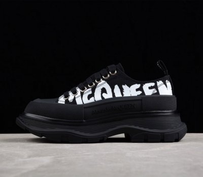 Alexander McQueen 麦昆 亚历山大麦昆亚历山大系带帆布鞋 2022ss春款首发 时尚代表的小姐姐 肯定要走在时尚的风口 鞋子独特的个性增加十足