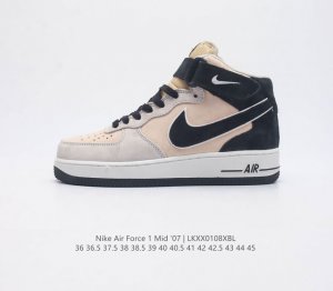 公司级nk Air Force 1'07 Mid Af1耐克 空军一号 Af1 中帮 魔术贴 原楦头原纸板 打造纯正空军版型 专注外贸渠道 全掌内置蜂窝气垫 原