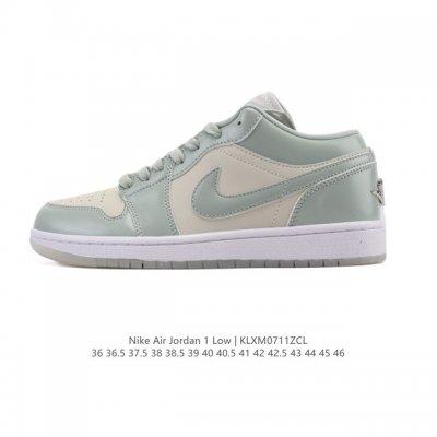 耐克 乔丹Air Jordan 1 Low Aj1 乔1 乔丹1代Aj1 低帮复古文化休闲运动篮球鞋。从1985 年面世的元年款汲取设计灵感，采用简洁大方的经典