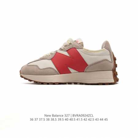 真标 Nb 新百伦 New Balance 327系列复古休闲运动慢跑鞋时尚男女运动鞋 以更纯粹的复古风格设计打造的全新造型 侧身还以解构设计，将 N 字标志以 - 点击图像关闭