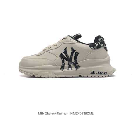 全新2023新款 Ny美国榄球洋基队new York Yankees X Mlb Chunky Runner Liner 莱纳系列低帮厚底老爹风透气舒适皮面休闲 - 点击图像关闭