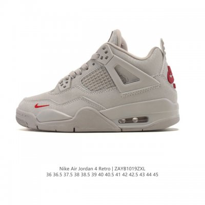 耐克 Nike Air Jordan 4 Retro Og迈克尔 乔丹Aj4代乔4 中帮复古休闲运动文化篮球鞋。秉承轻量化的速度型篮球鞋设计思想完成设计，降低重