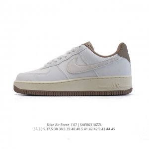 140 耐克 Nike Air Force 1 '07 Low 空军一号含气垫 小白鞋 低帮百搭厚底增高休闲运动板鞋。柔软、弹性十足的缓震性能和出色的中底设计，