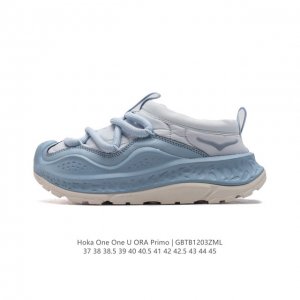 公司级 Hoka One One Ora Primo 一脚蹬男女厚底运动休闲舒缓鞋 秋冬款hoka Ora Primo粗鞋带加棉厚底时尚舒适运动拖鞋 尺码：37