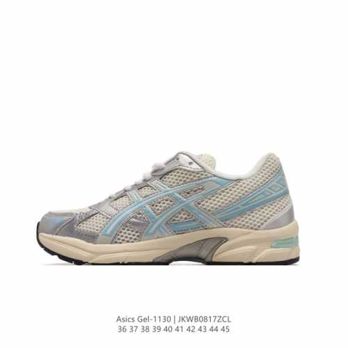 asics 亚瑟士 新款情侣健步减震复古鞋gel-1 男女时尚透气运动潮流耐磨休闲鞋 。选用网眼与皮革相接，复古而富有层次感。网布搭配银色金属感线条，虎爪 Lo