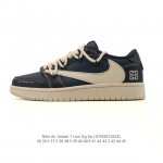 耐克 Nike Air Jordan 1 Low Og Sp Military Blue Aj1乔1倒勾 解构绑带 双鞋带 2026年新款低帮篮球鞋 Aj1 乔