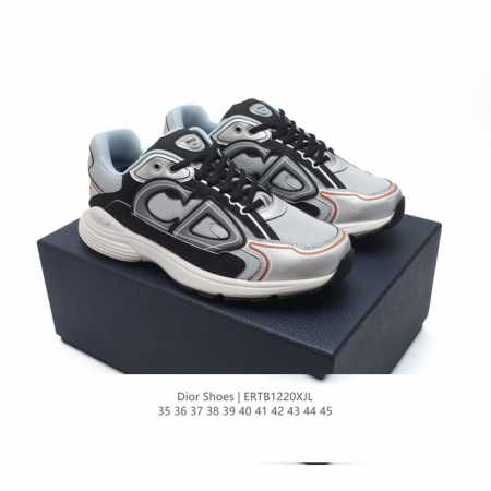 公司级 Dior 迪奥 高奢品牌 彰显高级气质 Dior 运动鞋低帮系列复古百搭休闲鞋时尚慢跑鞋厚底老爹鞋。 码数：35-45 编码：Ertb1 Xjl - 点击图像关闭