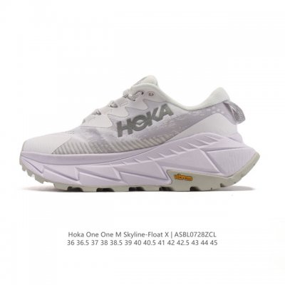 霍卡 Hoka One One 大地飞越 Skyline Float X 系列 网面透气 防滑轻便厚底跑步鞋天际线X老爹鞋，户外缓震越野徒步鞋 缓冲性为各种阶段
