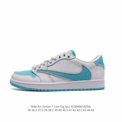 耐克 Nike Air Jordan 1 Low Og Sp Military Blue Aj1乔1 倒勾 低帮篮球鞋 Aj1 乔丹1代 Aj1 乔1 反向脚趾