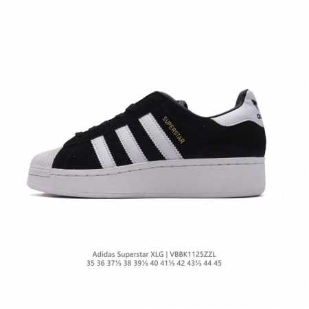 阿迪达斯 三叶草adidas Originals Superstar Xlg 贝壳头系列 Hello Ketry 刺绣猫低帮厚底松糕经典百搭休闲运动板鞋。当你试 - 点击图像关闭