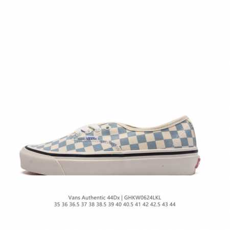 VANS 万斯 男女鞋真标硫化工艺，升级正确原装铝楦数据楦型，精准收腰起翘牛津大底万斯Vans Authentic Era 44 DX 高端系列低帮系带复古帆布 - 点击图像关闭
