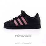 公司级 阿迪达斯 Adidas Superstar 2025年新款鞋子 蛇年新款经典贝壳头系列 新款休闲板鞋潮流女士运动鞋 。鞋面柔软皮革拼接材质 标志性的贝壳