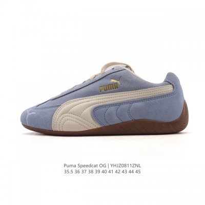 公司级 Puma Speedca Og 彪马极速赛车系列低帮德训风拼接复古百搭休闲运动赛车鞋 鞋款从80、90年代赛车手所穿的防火赛车鞋为原型，鞋身线条模仿了赛