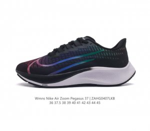耐克 Nike Air Zoom Pegasus 37 登月跑鞋登月37代 马拉松 透气缓震疾速跑鞋超级飞马涡轮增压马拉松休闲运动慢跑鞋鞋。采用透气网眼鞋面搭配