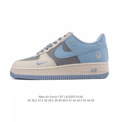特价原价290元 耐克 Nike Air Force 1 '07 Low 空军一号含气垫 小白鞋 2025年 蛇年新款 低帮百搭厚底增高休闲运动板鞋。柔软、弹性