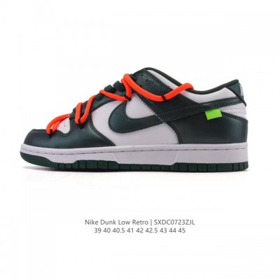 公司级 耐克 Nike Dunk Low Retro 运动鞋复古板鞋2025年新款 男鞋 解构绑带 双鞋带，作为 80 年代经典篮球鞋款，起初专为硬木球场打造，