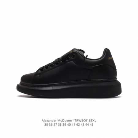 Alexandermcqueen 亚历山大 麦昆mcq 运动小白鞋厚底增高闪尾光滑牛皮平底鞋休闲鞋 时尚女板鞋潮运动鞋 ，火爆到大街小巷无人不知，无人不晓的境界 - 点击图像关闭
