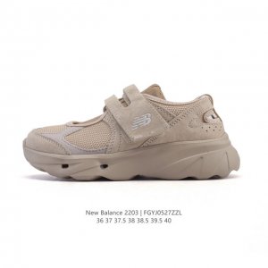 新品公司级 新百伦 New Balance Nb 2203 玛丽珍女士运动休闲鞋 潮流复古运动 织物人造革轻便 低帮 休闲跑步鞋 时尚玛丽珍 #魔术贴鞋 配色太