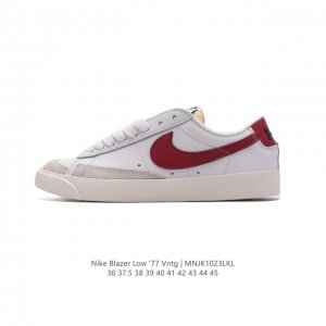 耐克 Nike Blazer Low '77 VNTG 男女子运动板鞋 重现低调风格和经典篮球外观，依托经典简约魅力和舒适性能，备受街头时尚赞誉。华美翻毛皮细节
