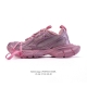 公司级 巴黎世家 Balenciaga 3Xl Sneakers 巴黎世家 十代网布系带低帮走秀复古老爹运动鞋 透气网纱 网面 材料和聚氨酯 磨损效果 鞋头边缘