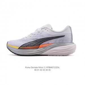 彪马 Puma Deviate Nitro3男士2025年新款跑步鞋减震舒适缓冲回弹简约软底运动鞋注氮泡沫橡胶鞋垫耐磨防滑百搭老爹鞋 Deviate Nitro