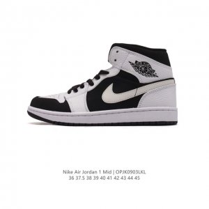 耐克 Nike Air Jordan 1 Mid 男女子篮球鞋时尚轻盈板鞋aj1乔1运动鞋 乔丹一代 高帮复古休闲篮球鞋 。Air Jordan 1 Mid 搭