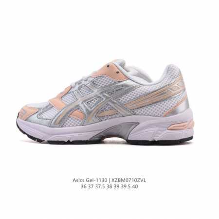 Asics 亚瑟士 新款情侣健步减震复古鞋Gel-1 女时尚透气运动潮流耐磨休闲鞋 。选用网眼与皮革相接，复古而富有层次感。网布搭配银色金属感线条，虎爪 Log - 点击图像关闭
