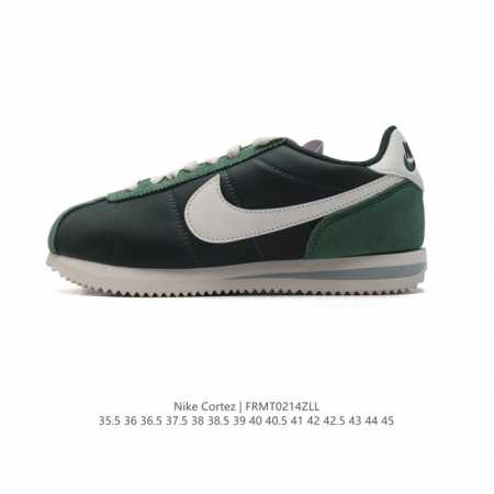 Nike Classic Cortez Nylon 耐克阿甘鞋男女子运动鞋。秉承元年款经典风格，糅合防水鞋面设计，令双足保持干爽舒适。防水锦纶鞋面强势抵御风雨侵 - 点击图像关闭