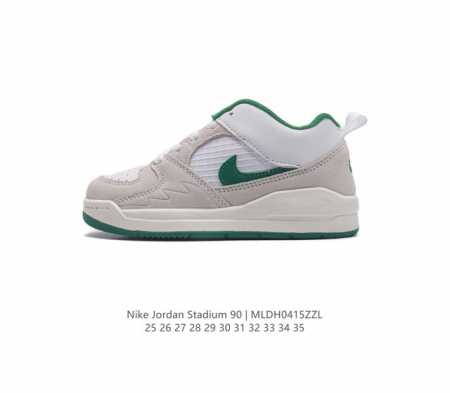 童鞋 耐克运动板鞋 Nike Air Jordan Stadium 90 Stadium 乔丹 Aj 90 篮球鞋。Jordan Stadium 90充满了对t - 点击图像关闭