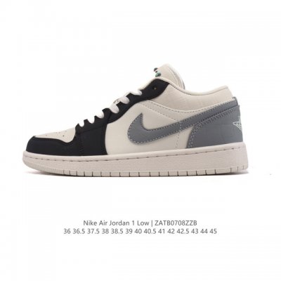 真标 耐克 乔丹Air Jordan 1 Low Aj1 乔1 乔丹1代Aj1 低帮复古文化休闲运动篮球鞋。从1985 年面世的元年款汲取设计灵感，采用简洁大方