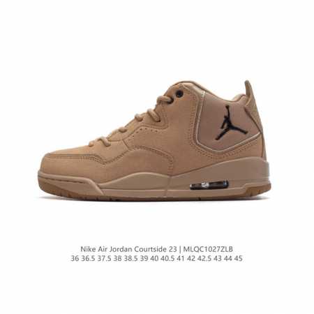 耐克 NIKE AIRJORDANCOURTSIDE23 乔丹23代 AJ23实战气垫缓震篮球鞋，Jordan 乔丹 男女鞋真标半码制，采用优质荔枝纹牛剖皮革鞋 - 点击图像关闭