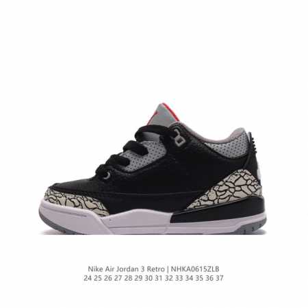 童鞋 耐克 乔丹 Aj3 耐克 Nike Air Jordan 3 Retro Se 乔3 复刻篮球鞋 乔丹3代 三代 儿童运动鞋。作为 Aj 系列中广受认可的 - 点击图像关闭