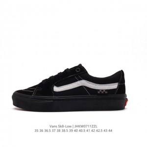 万斯 Vans Sk8-Low 经典款 小红书爆款低帮休闲帆布硫化板鞋 工艺：硫化1:1 重量1:1、真标、原钢印、材质标、鞋型标、合格证 尺码：35 36 3