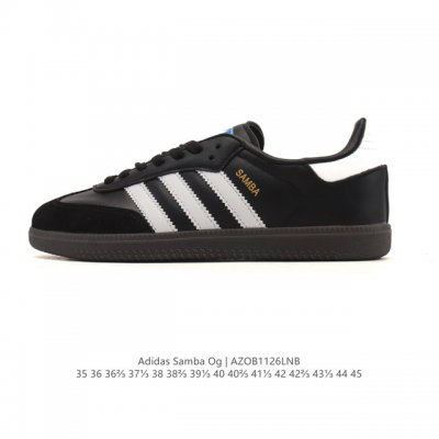 阿迪达斯 德训鞋 Adidas Originals Samba Og Shoes 经典运动鞋小白鞋 T头鞋 男女鞋 彰显休闲摩登风情的时尚经典鞋。它诞生于50年