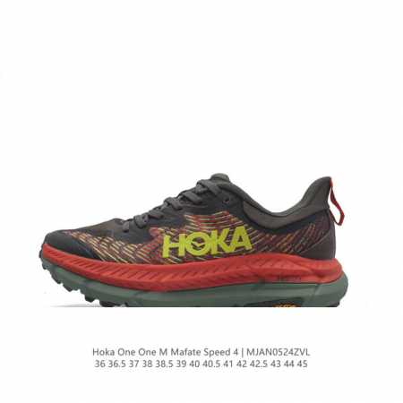 Hoka One One男女运动鞋，Mafate Speed 4 系列 飞速马法特4 减震回弹透气越野跑鞋。Mafatespeed 4 是需要舒适性和多功能性的 - 点击图像关闭