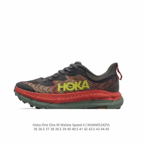 Hoka One One男女运动鞋，Mafate Speed 4 系列 飞速马法特4 减震回弹透气越野跑鞋。Mafatespeed 4 是需要舒适性和多功能性的